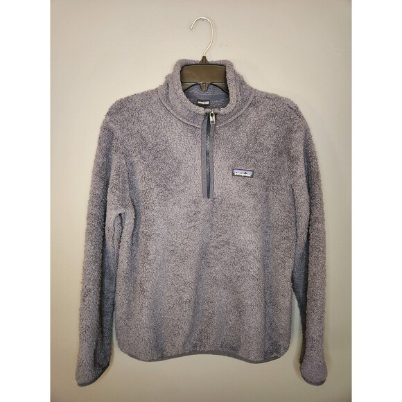 Patagonia Sweater Womens S Los Gatos 1/4 Zip Fleece Pullover Gray Sherpa Outdoor - Picture 2 of 5